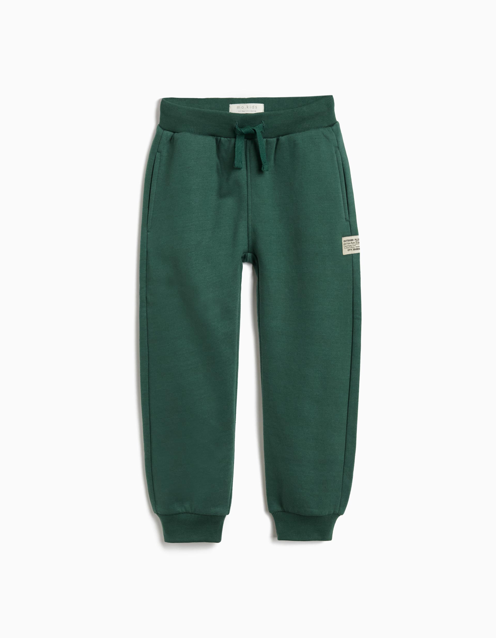 Calças Jogging, Menino, Verde Escuro