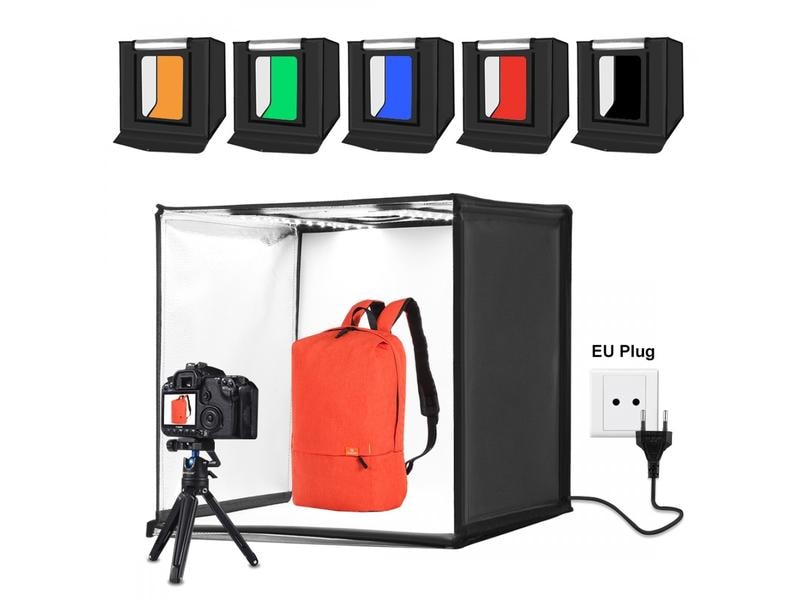 Puluz Aufnahmebox 60 cm Tragbare Lichtbox mit abnehmbarem Hintergrund