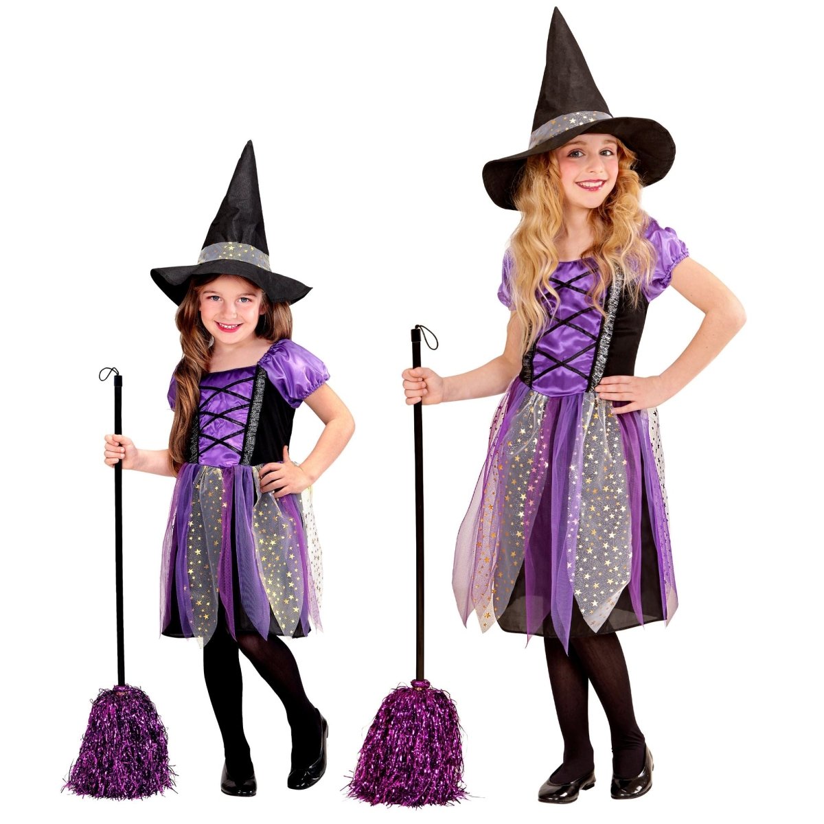 Halloween Jurk Paars Meisje 2 delig