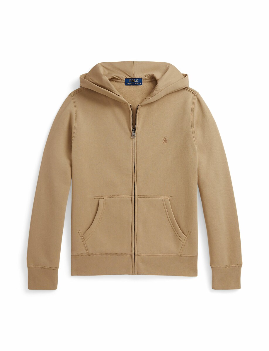 POLO RALPH LAUREN<br>Moletom com zíper em molton