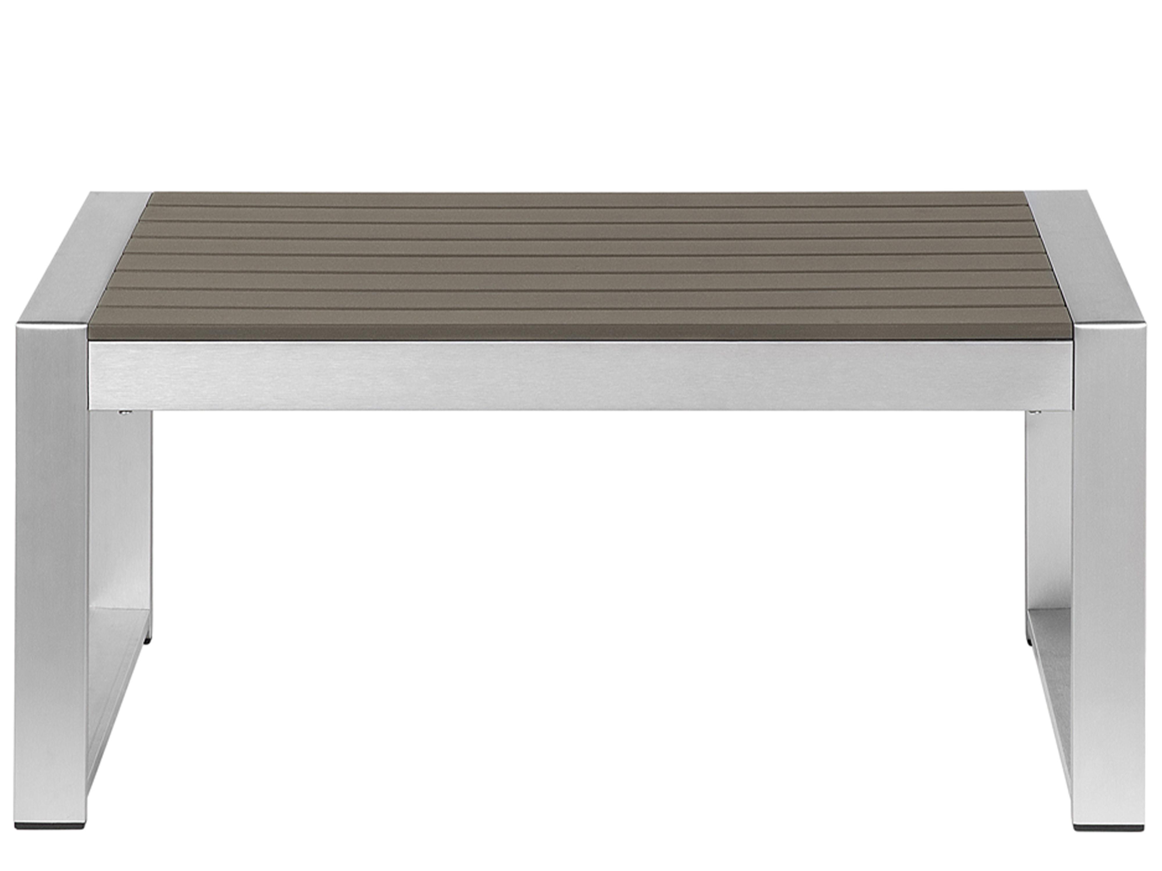 Loungeset met tafel 4-zits SALERNO Metaal Donkergrijs