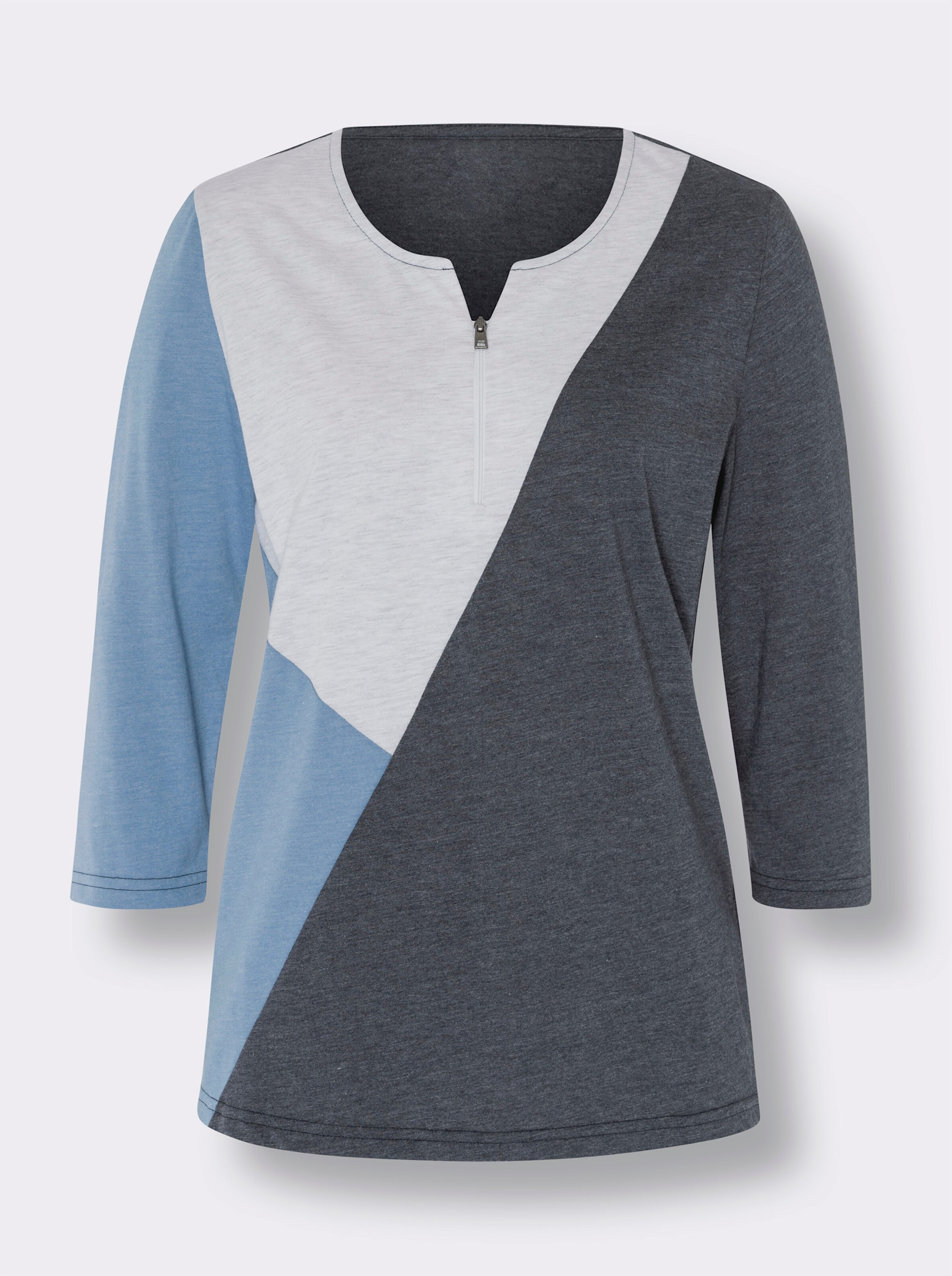 34-Arm-Shirt in Patch-Optik