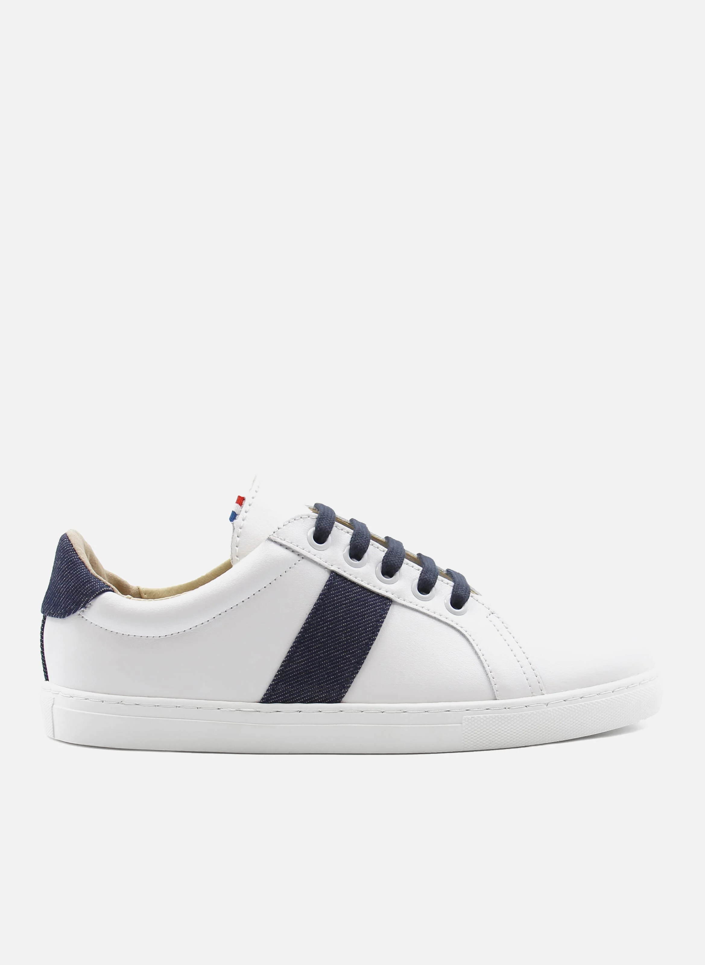 Baskets mif cuir | Blanc