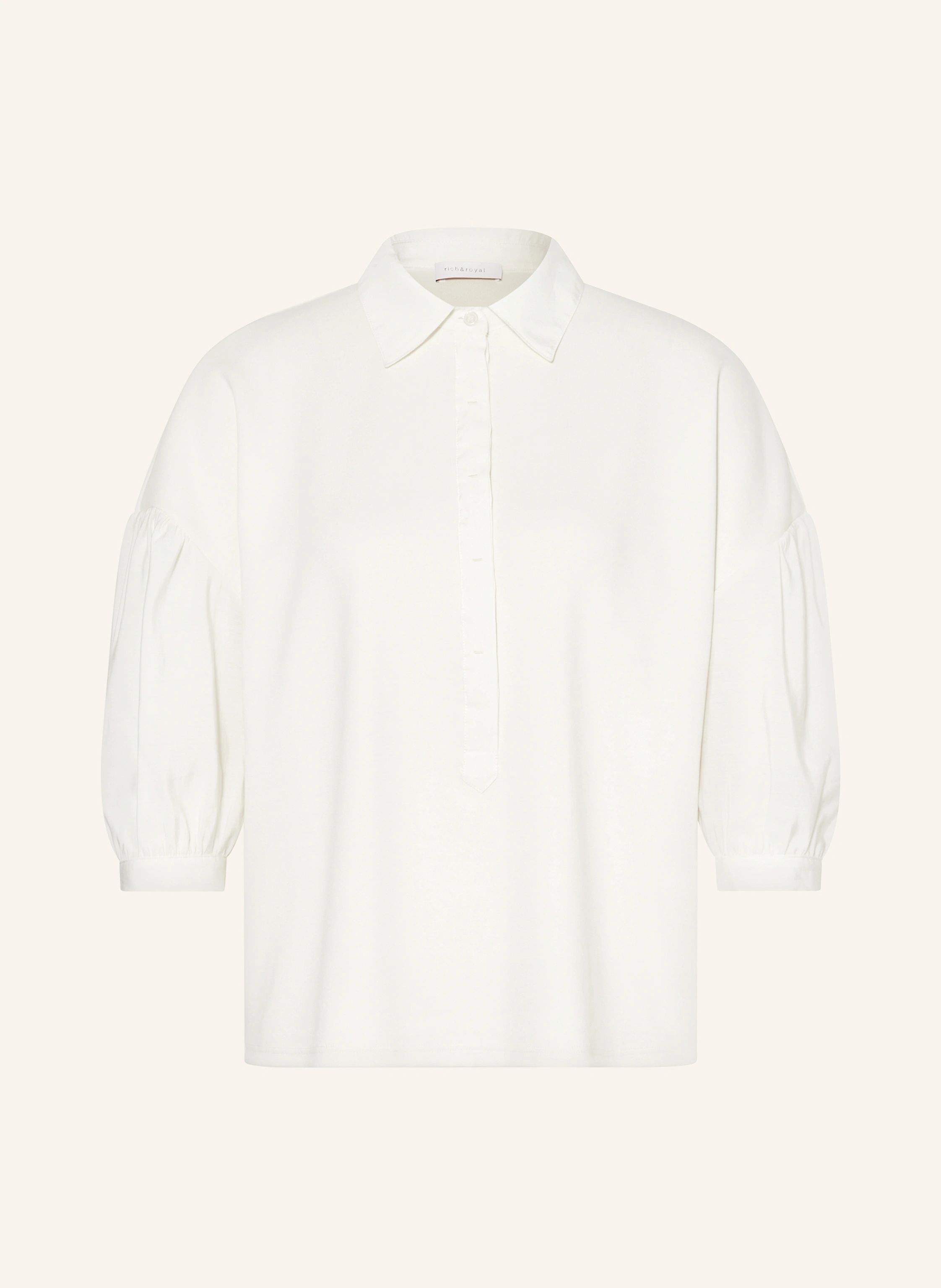 Rich & Royal Blusenshirt im Materialmix mit 3/4-Arm