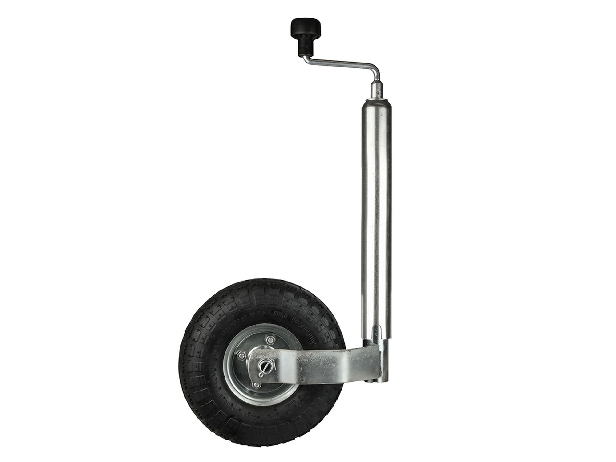 LAS Stützrad mit Kurbel 48 mm Luftreifen