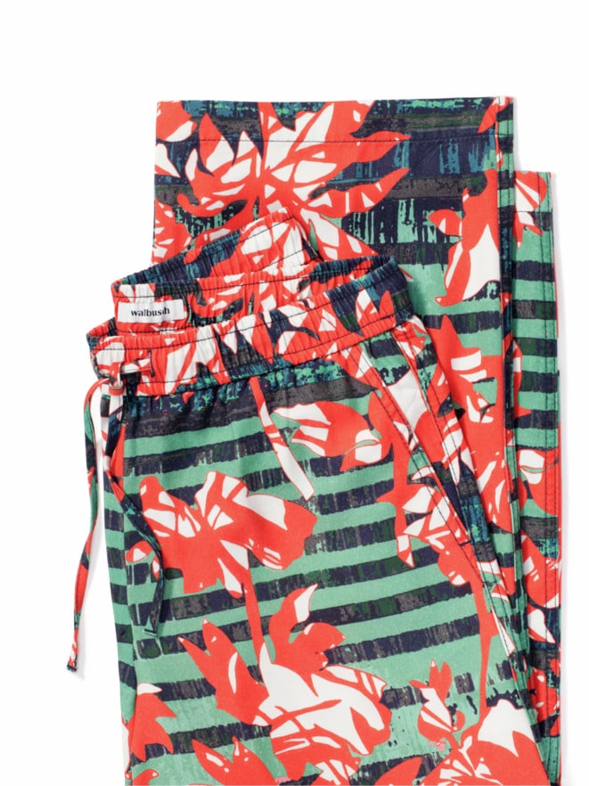 Lyocell-Culotte Palmenprint