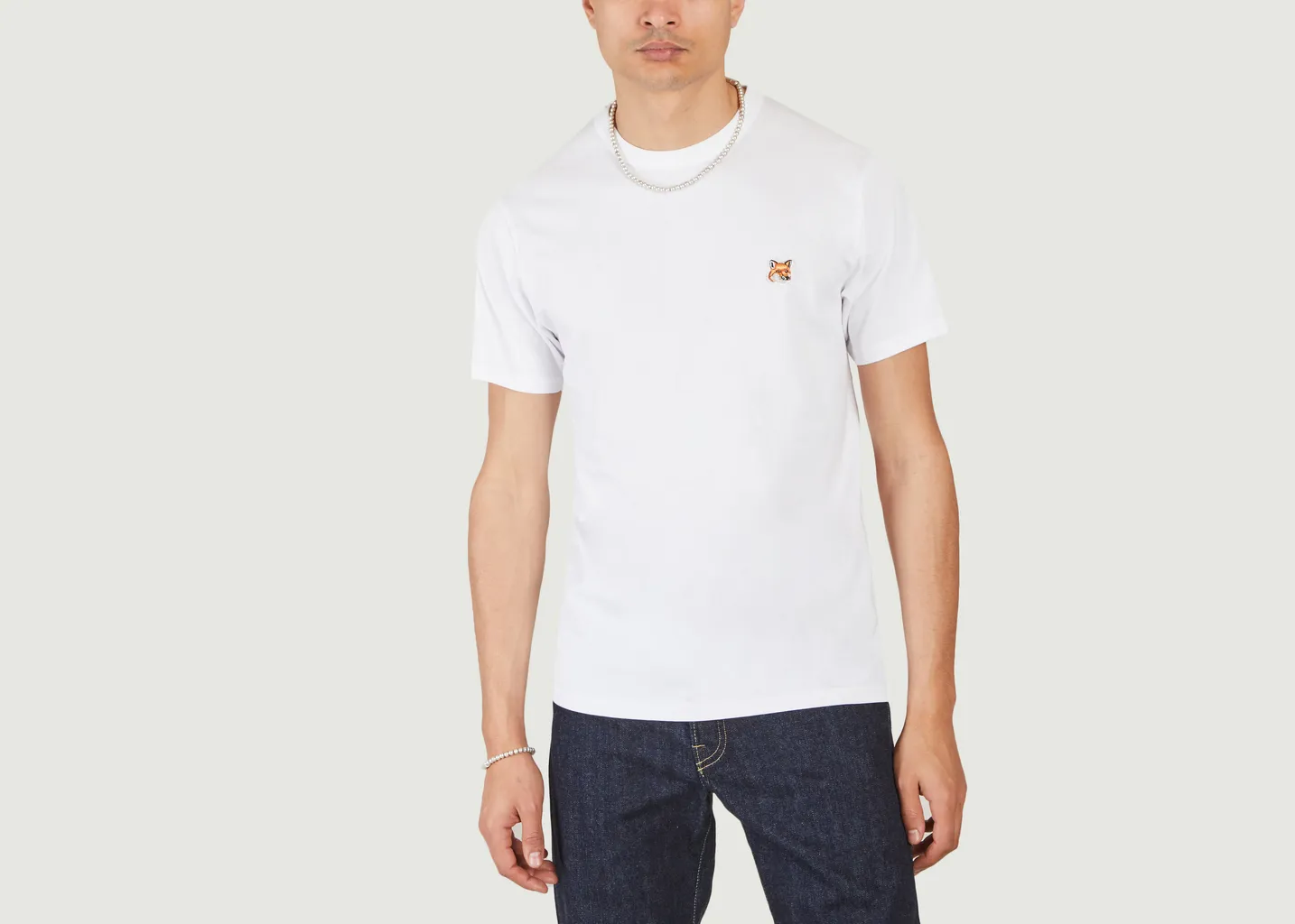 T-shirt Fox Head Patch Maison Kitsuné