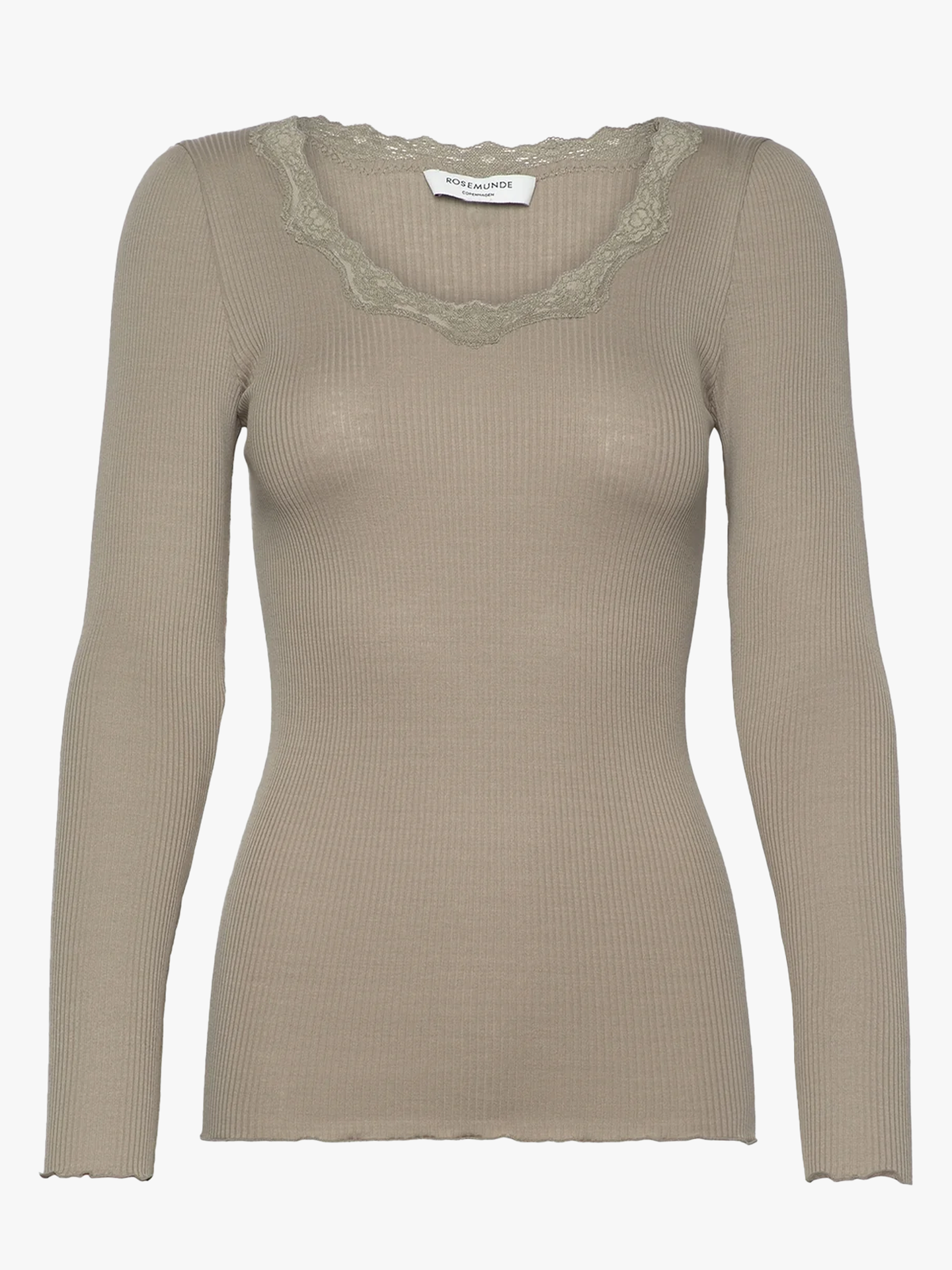 Babette Silk T-Shirt W/ Lace