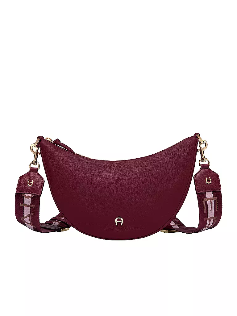 AIGNER Ledertasche - Umhängetasche ZITA dunkelrot