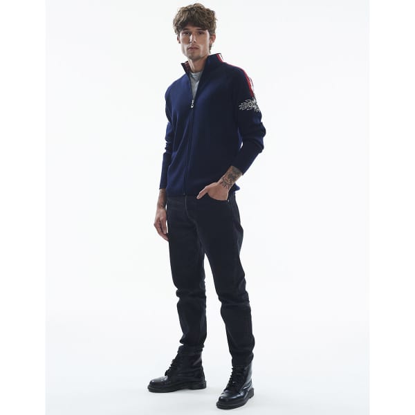 Pull DALE OF NORWAY SPIRIT M JACKET NAVY OFFWHITE RASPBERRY