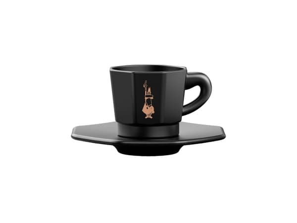 Bialetti RTATZ403, Sett, 0,075 l, Sort, Porselen, Kopp, Kaffe