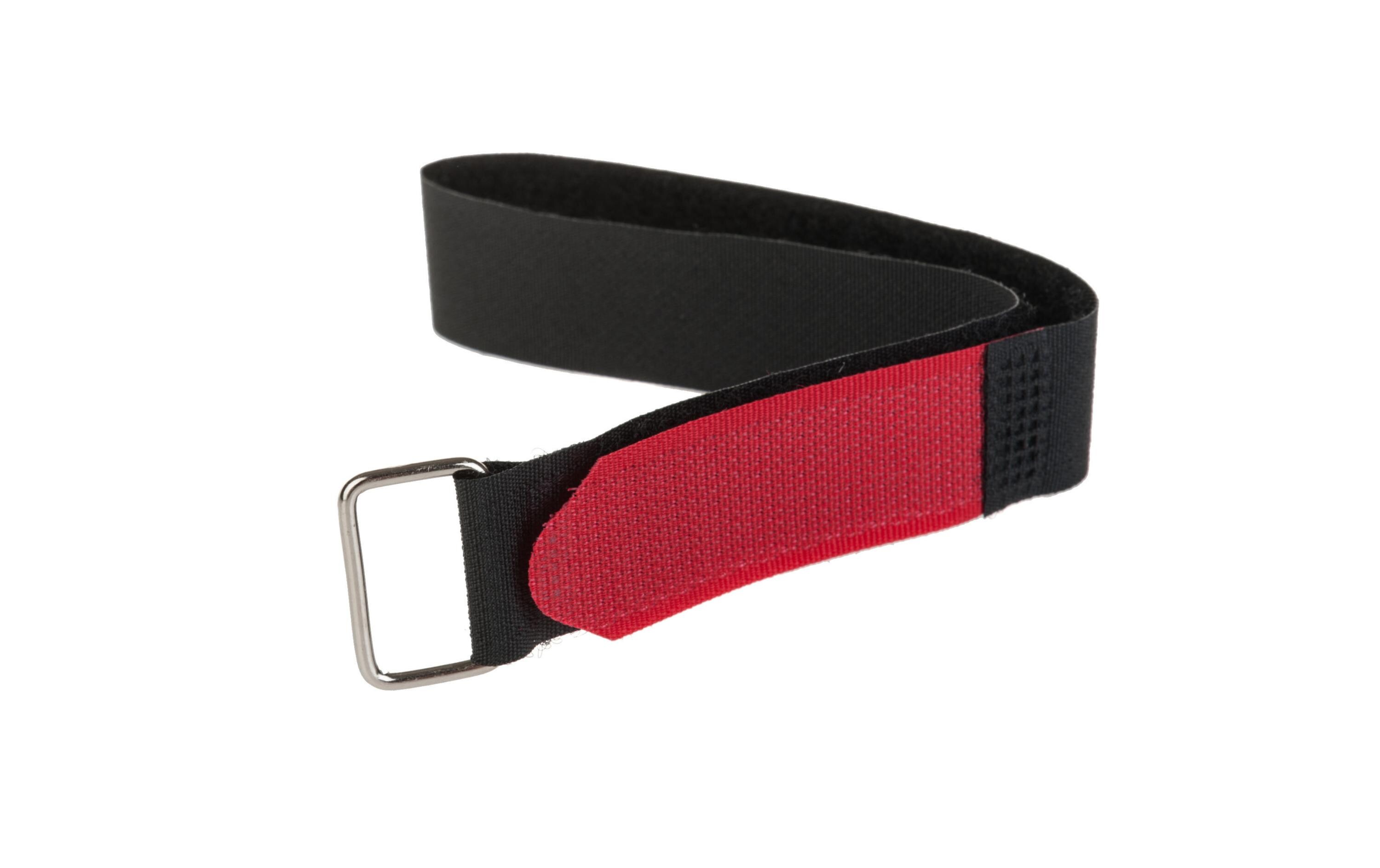 Schlaufenband FAST-VSTRAP 20 x 350 mm, Schwarz/RotKlettverschlussgurt