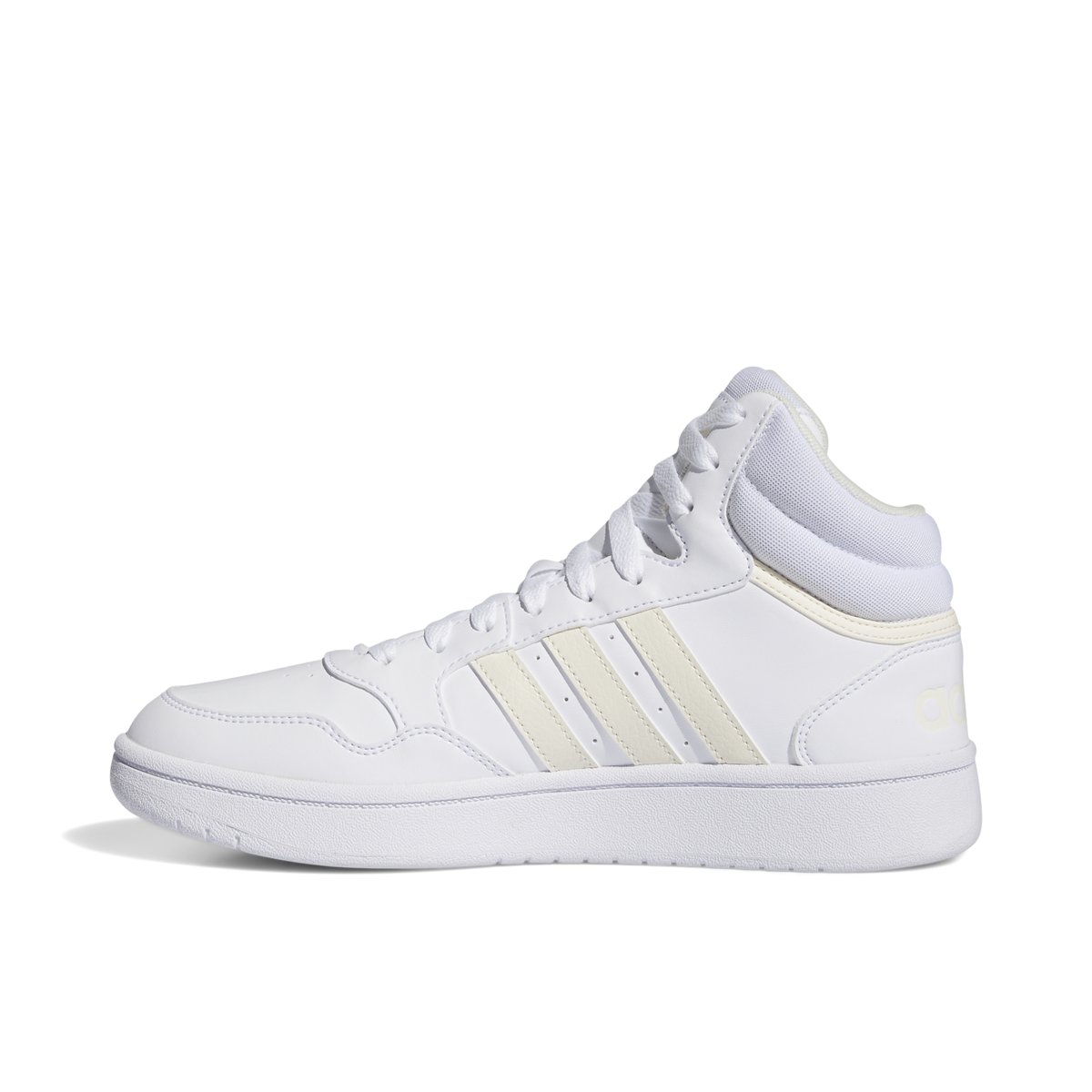 ADIDAS-Hoopsmid-tg.-Baskets de basketball - Talon plat - Blanc
