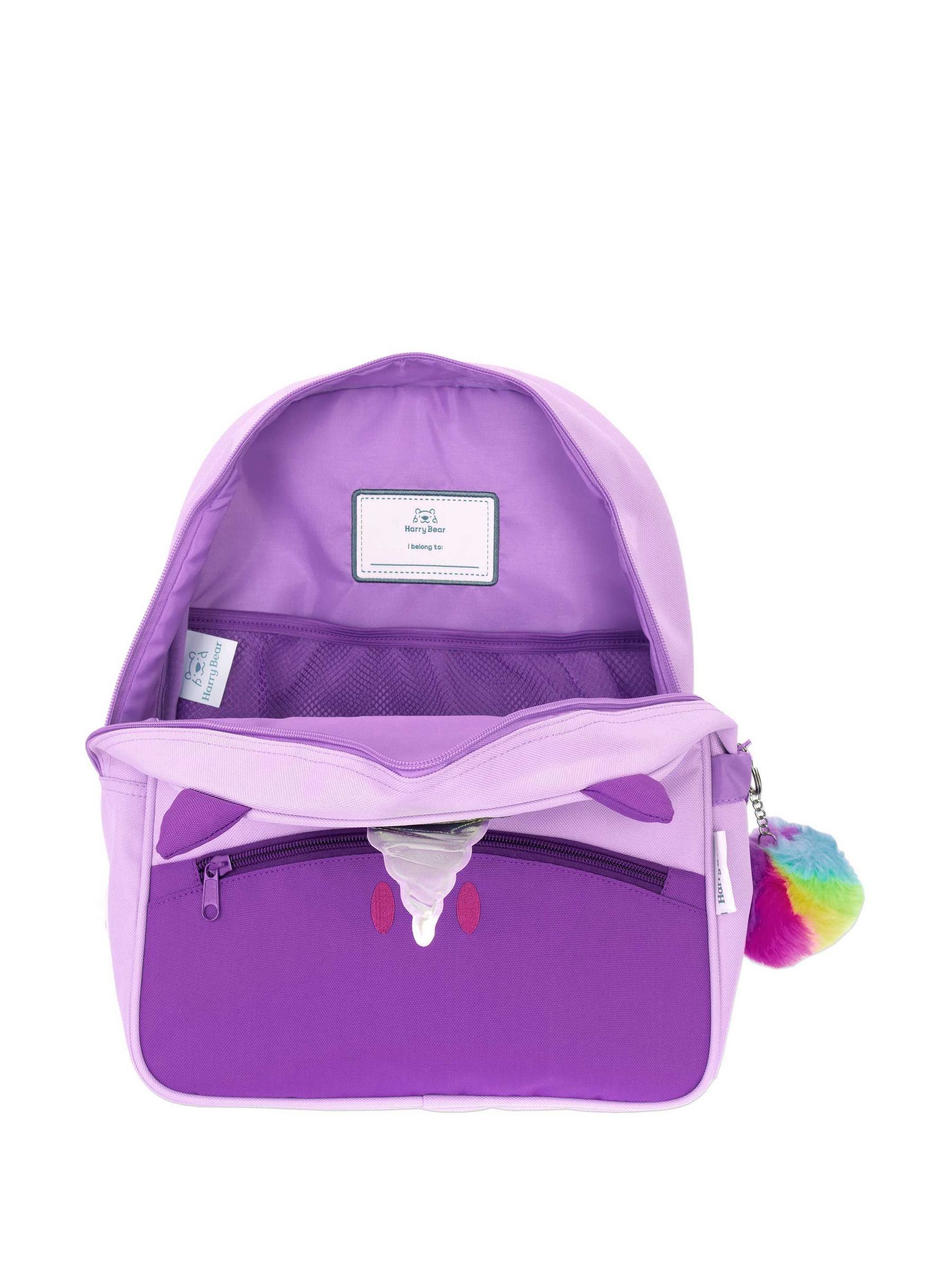 Harry Bear Unicorn Backpack with Pom Pom Keyring