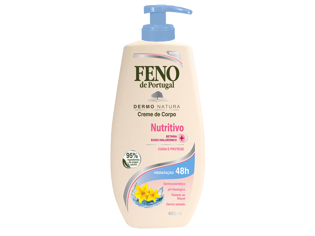 CREME DE CORPO DERMO NATURA NUTRITIVO FENO DE PORTUGAL 400 ML