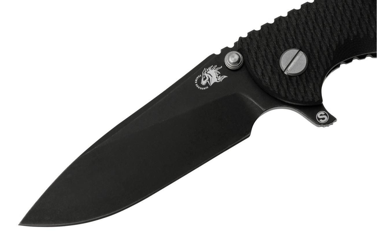Rick Hinderer XM18 3.5 Skinny Slicer Magnacut Black DLC Black G10, zakmes