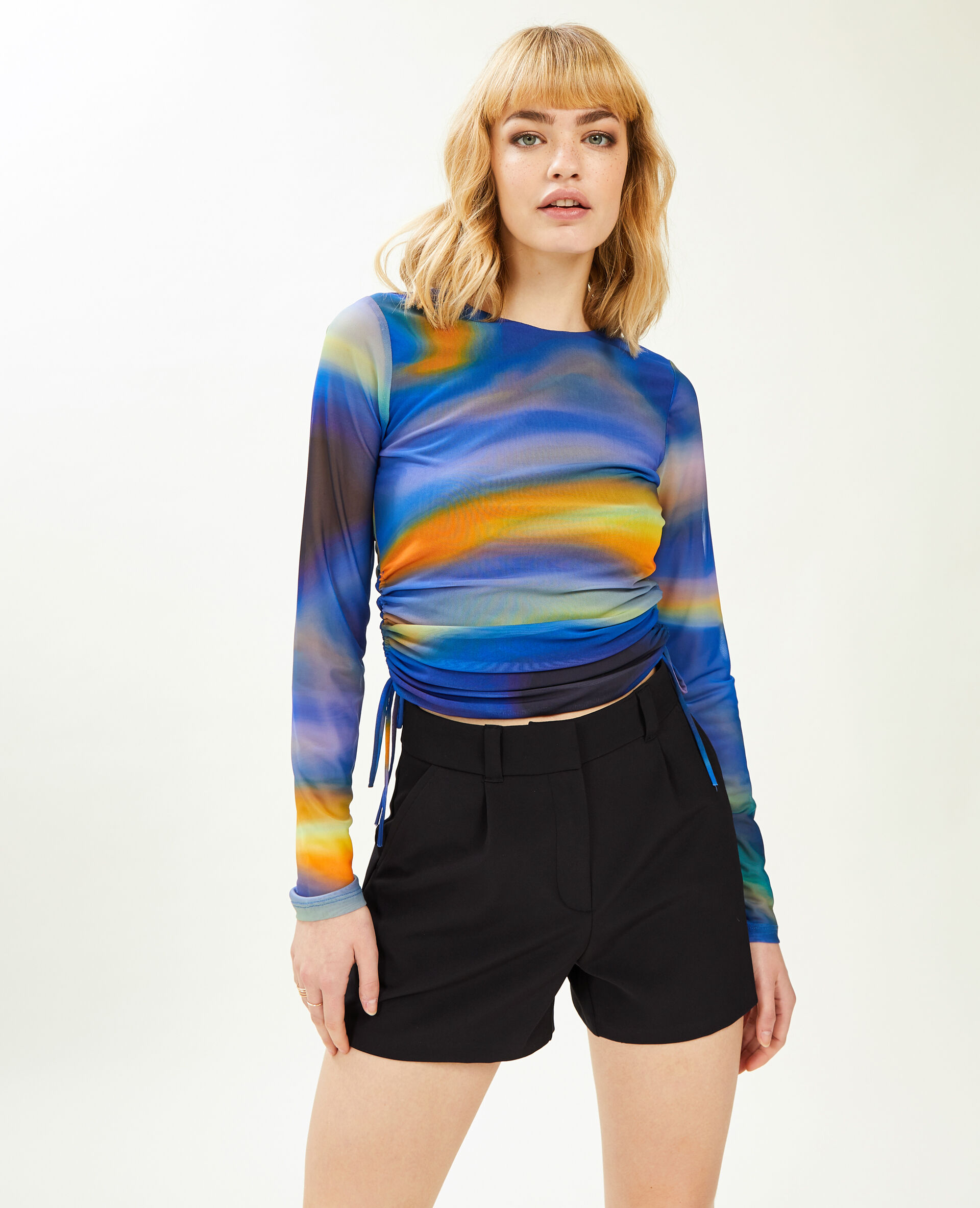 Short city taille haute - Noir