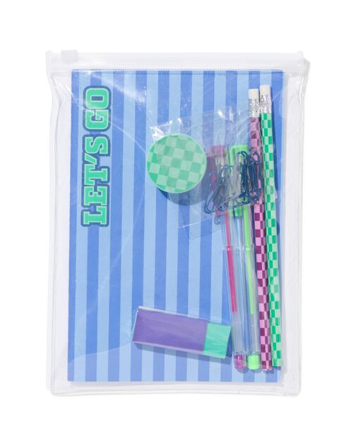 accessoires d'écriture dans une trousse