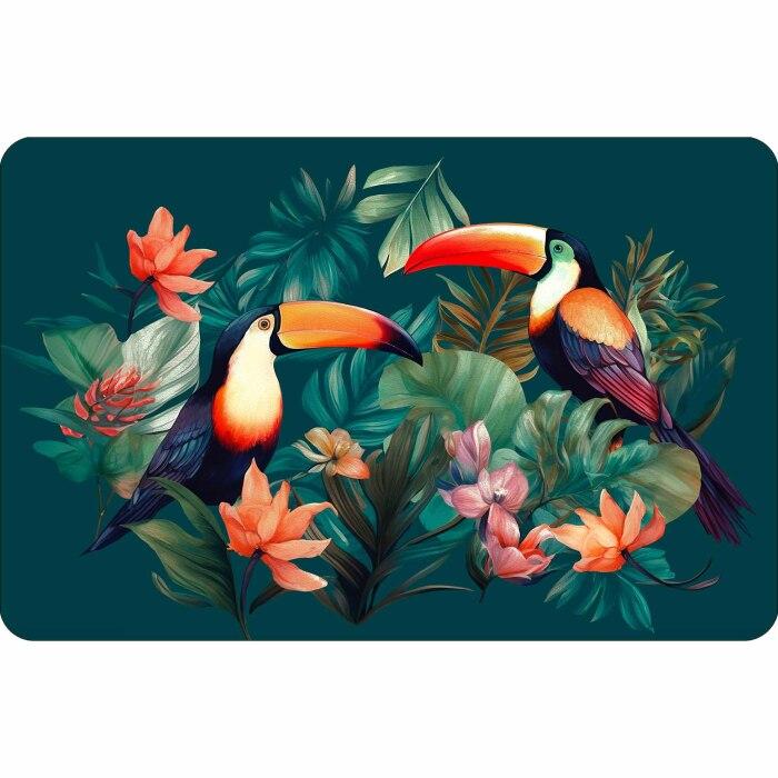 SET DE TABLE 30X45CM POLYURETHANE IMPRIME TOUCANO