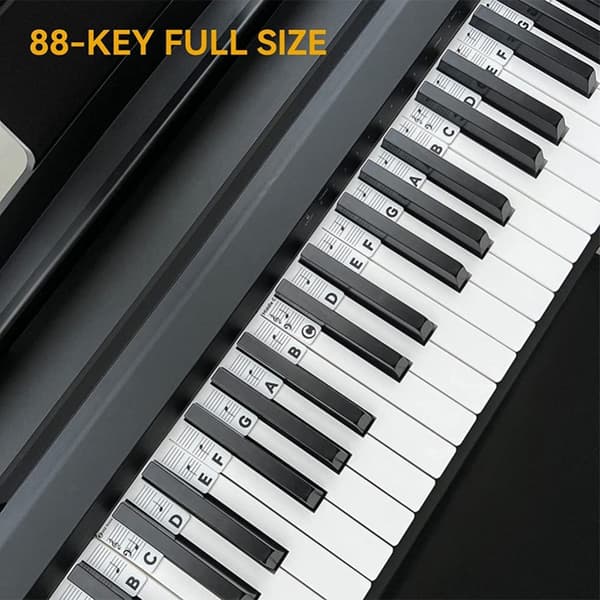 INF Avtakbare piano- og keyboardetiketter, 88 tangenter