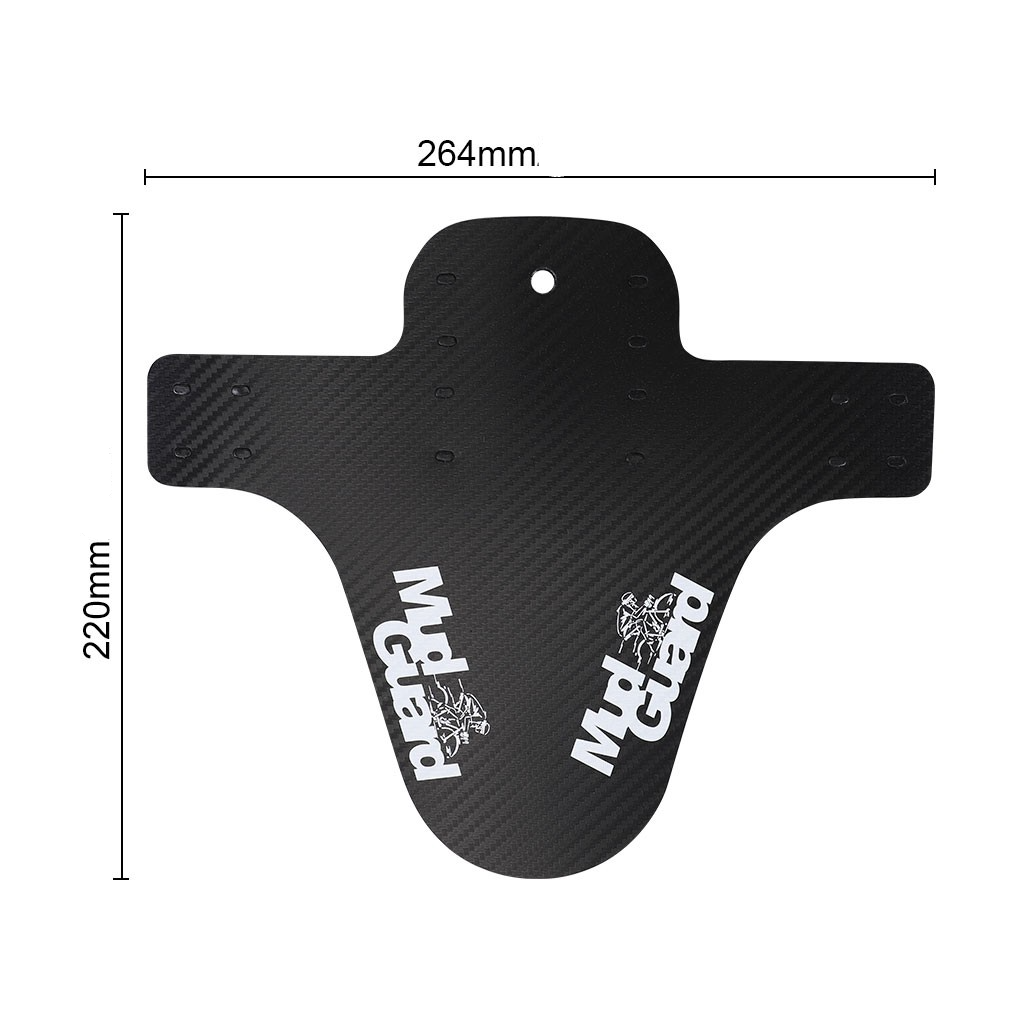 Fahrrad Schutzblech Velo Radschutz für Vorder- oder Hinterrad - Schwarz / Weiss
