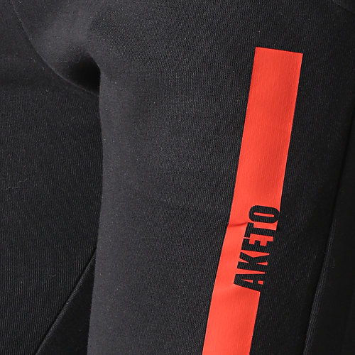 Pantalon Jogging M. Bourbier Noir Rouge