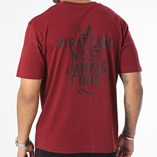 Tee Shirt Oversize LPNJF Bordeaux Noir