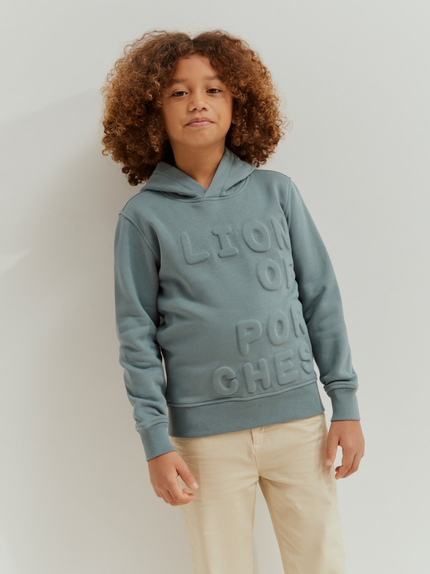 Sweater de algodão com capuz