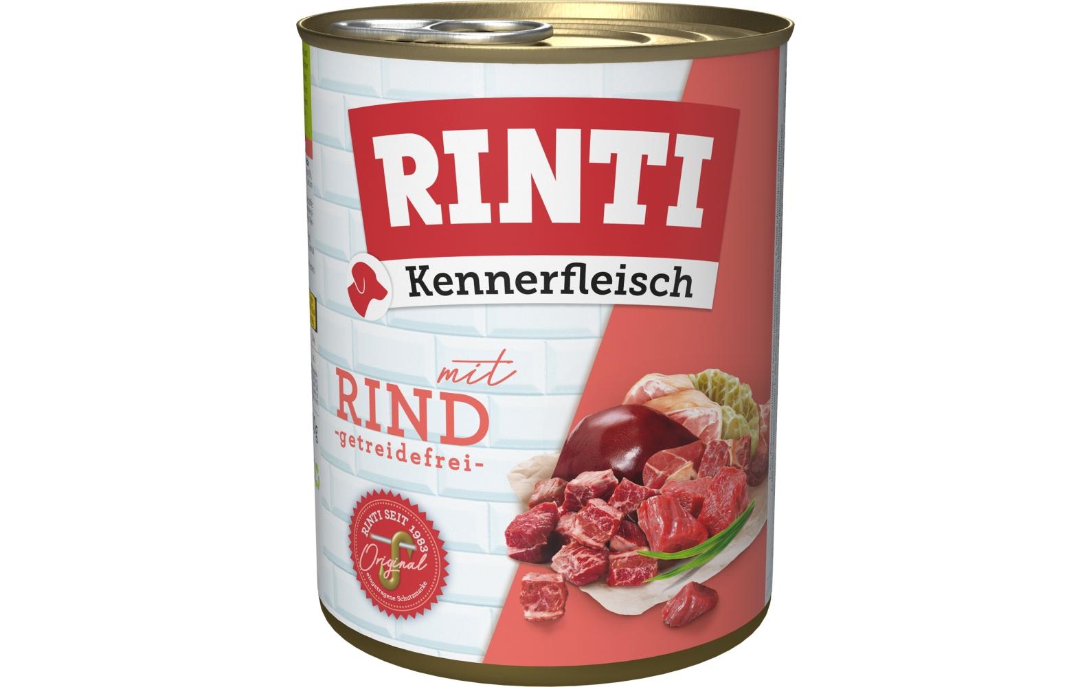 Nassfutter Kennerfleisch pur Dose Rind, 12 x 800 gAlleinfuttermittel für ausgewachsene Hunde