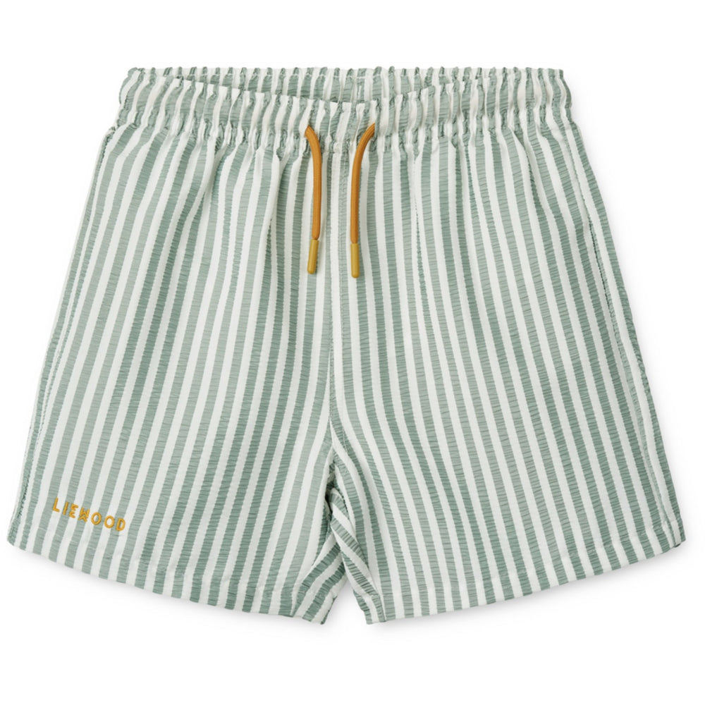 Køb LIEWOOD Stripe Peppermint / Crisp White Duke Stripe Badehorts