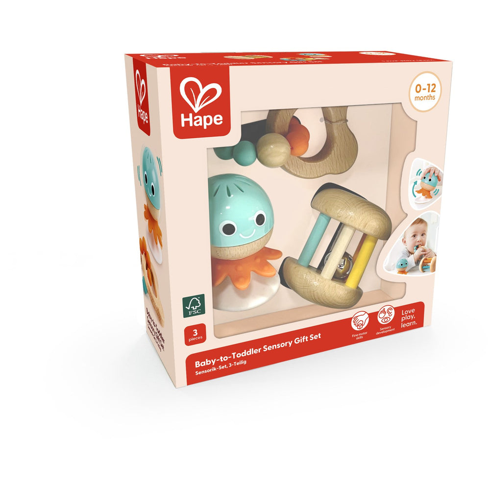 Køb Hape Baby-to-Toddler Sanse Gavesæt