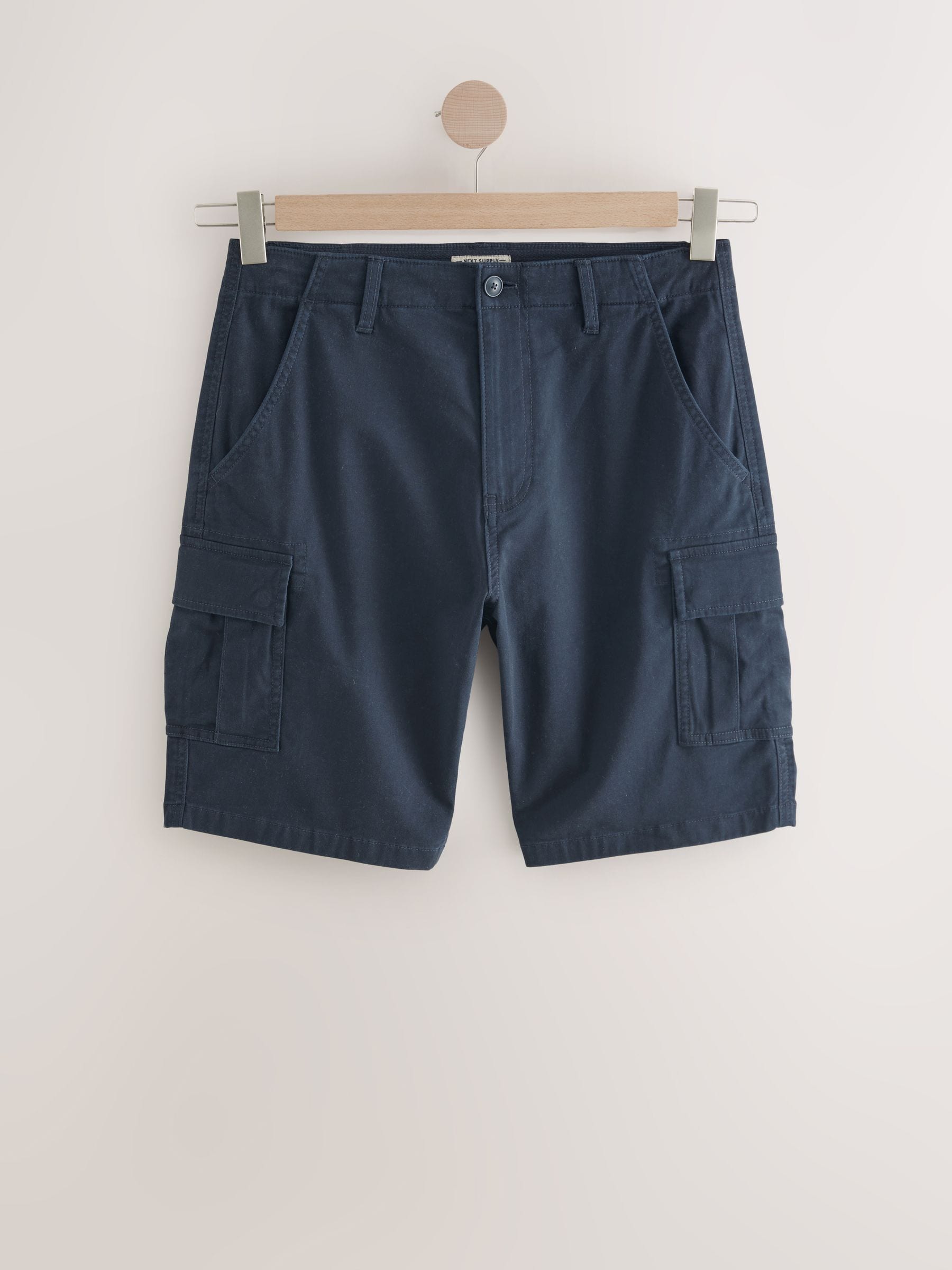 Marineblauw/kaki - Stretchy Korte cargobroek