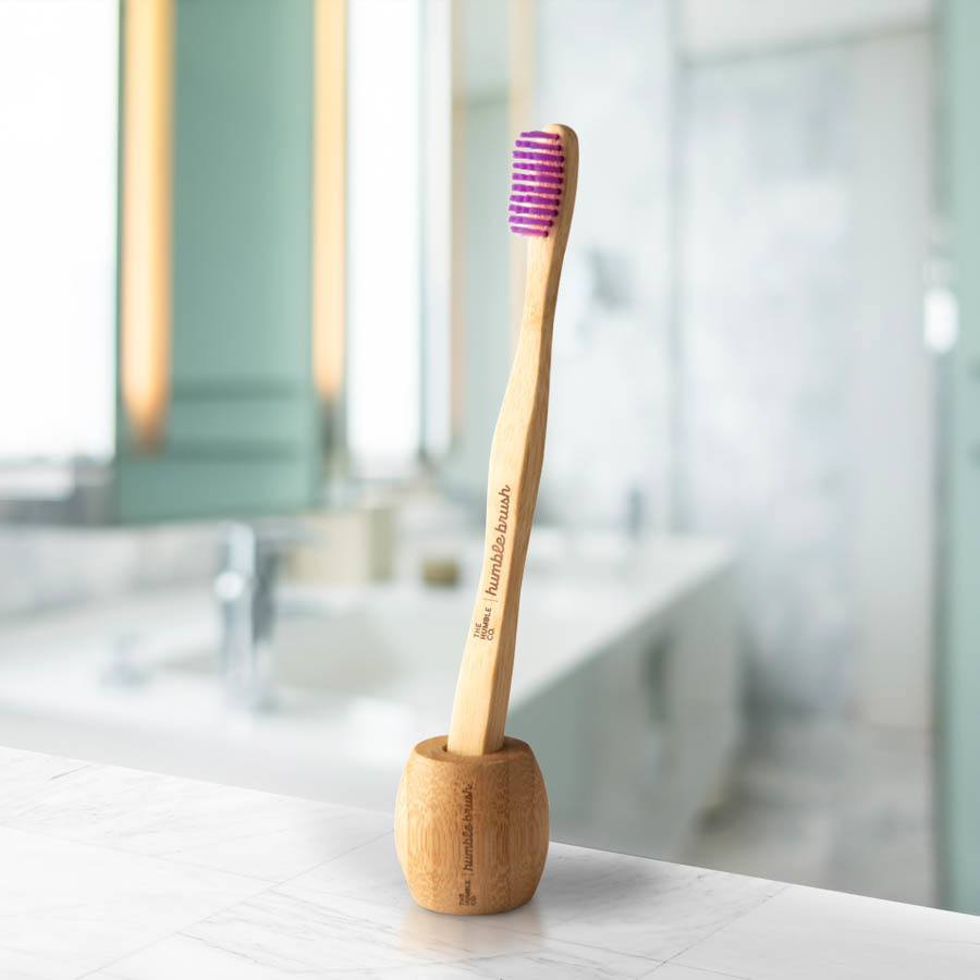 The Humble Co Bamboo Brush Stand