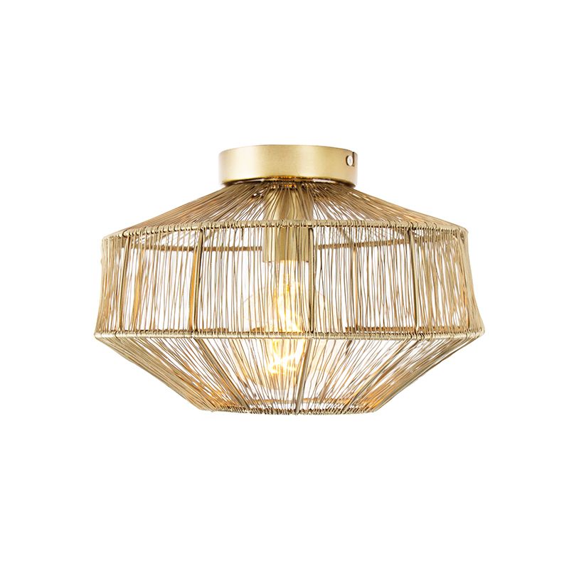 Moderne plafondlamp messing 30 cm - Bolti