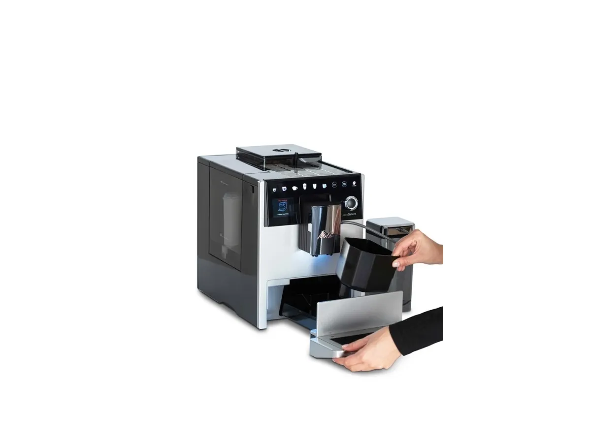 Melitta F63/0-201, Espressomaskine, 1,8 L, Kaffebønner, Indbygget kværn, 1400 W, Sølv