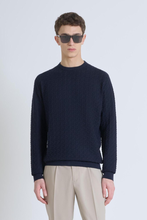 Antony Morato blauwe heren trui