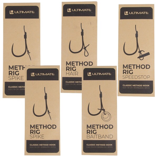 Pack de bas de ligne Method Feeder sans ardillon Ultimate (40 pièces)