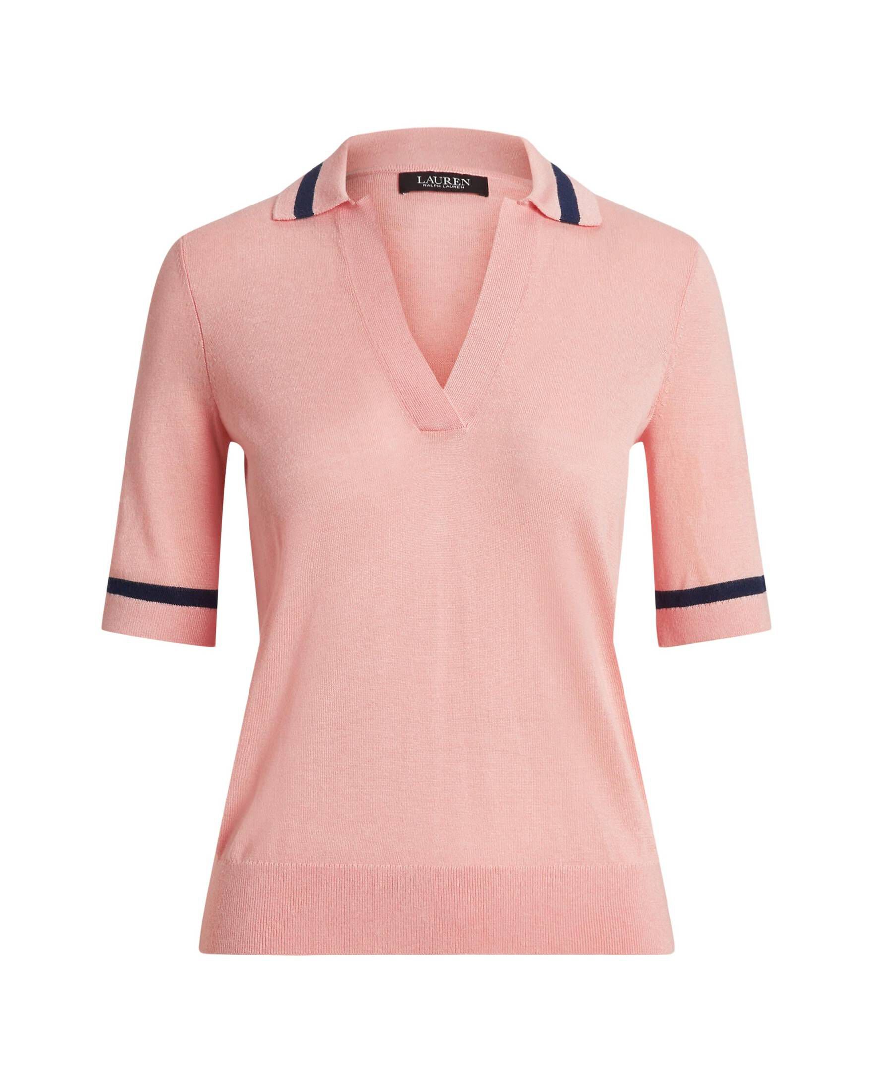 Lauren Ralph Lauren| Damen Kurzarmpullover mit Seide