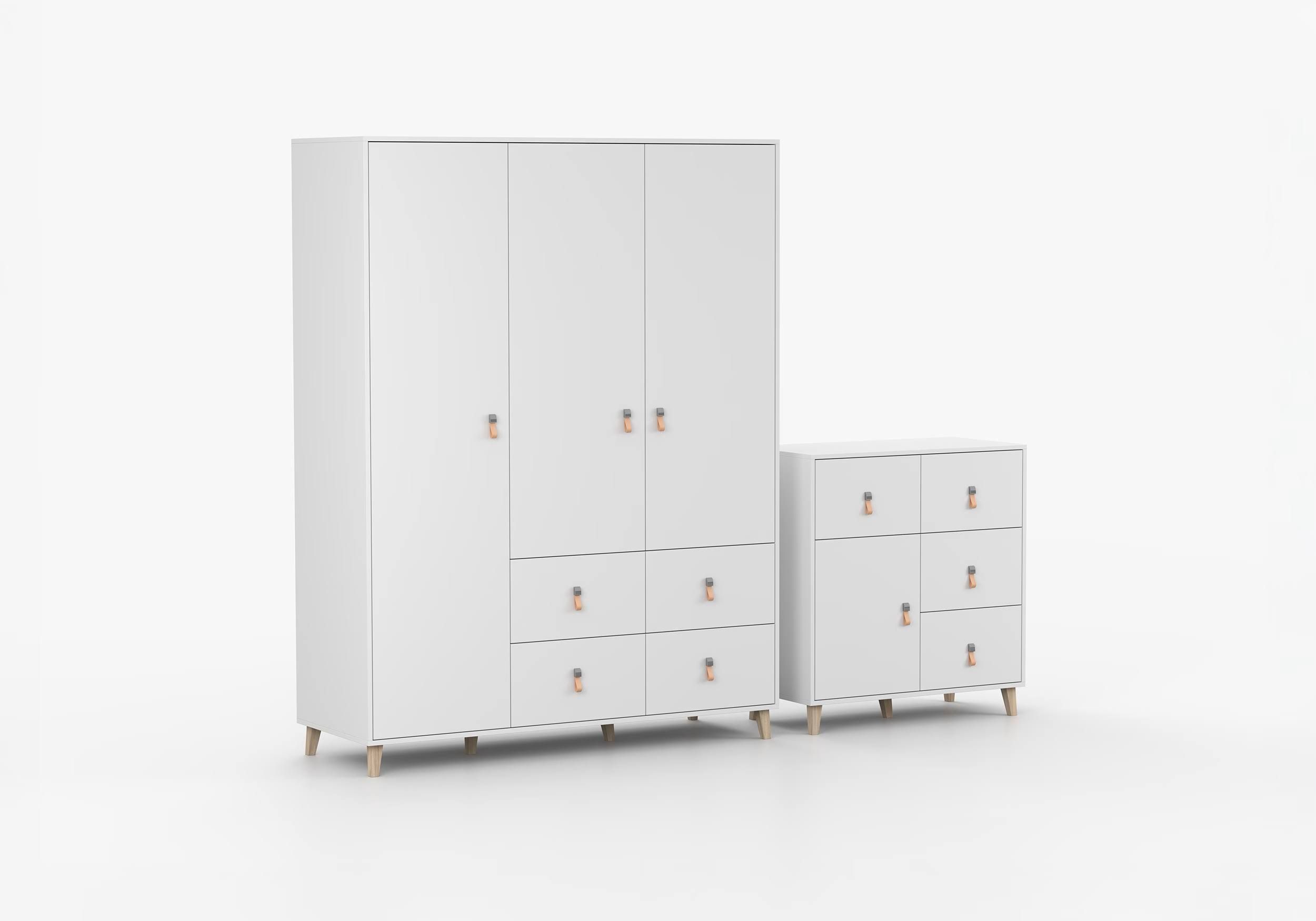 Drehtürenschrank und Kommode 2-er Set FIGO 19/FIGO 03 Idzczak Meble