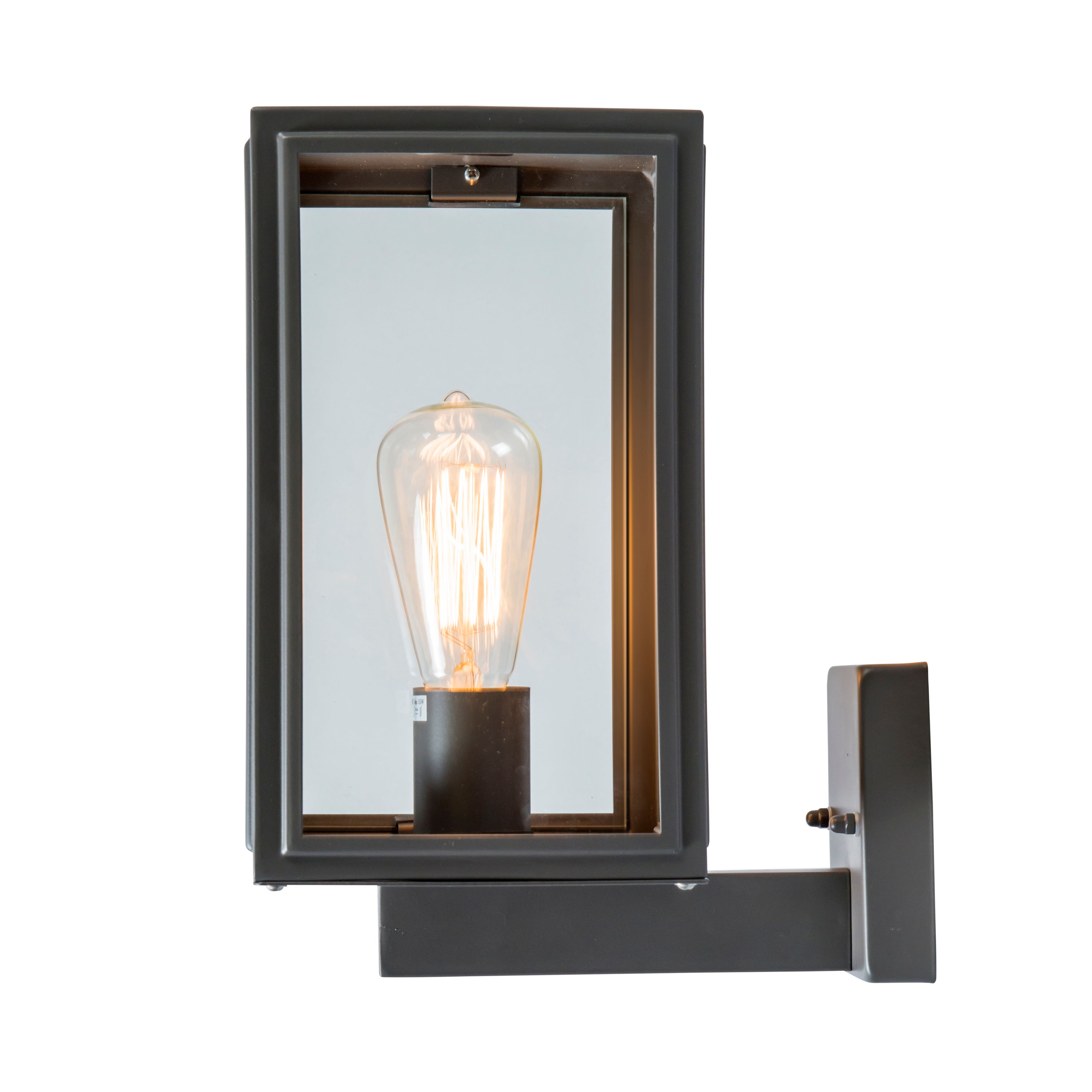 Industriële buitenwandlamp grijs IP44 - Sutton Up