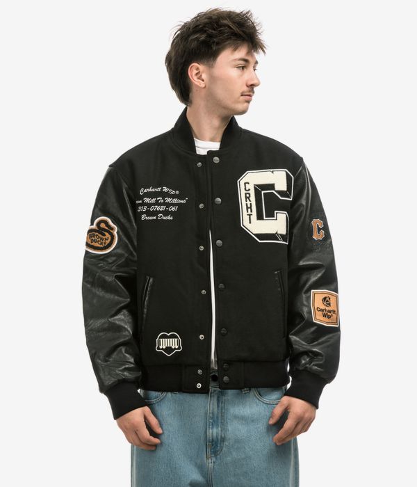 Carhartt WIP Brown Ducks Bomber Jacke (black black)