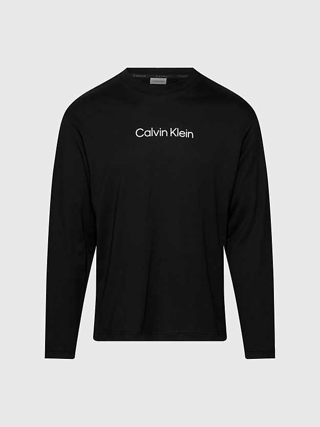 Camiseta de manga comprida com logotipo