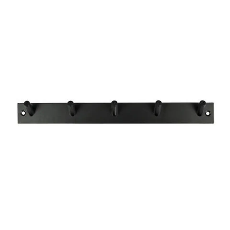 Benson Wand kapstok - 5 haken - RVS - 32 cm - ruimtebesparend