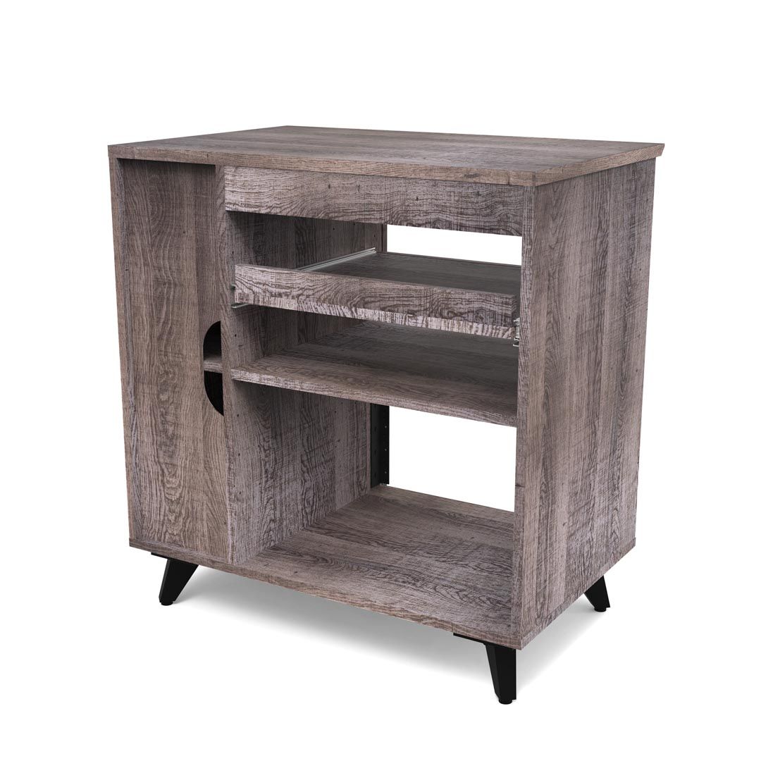 Glorious Modular Side Rack Walnut voor Sound Desk en Workbench