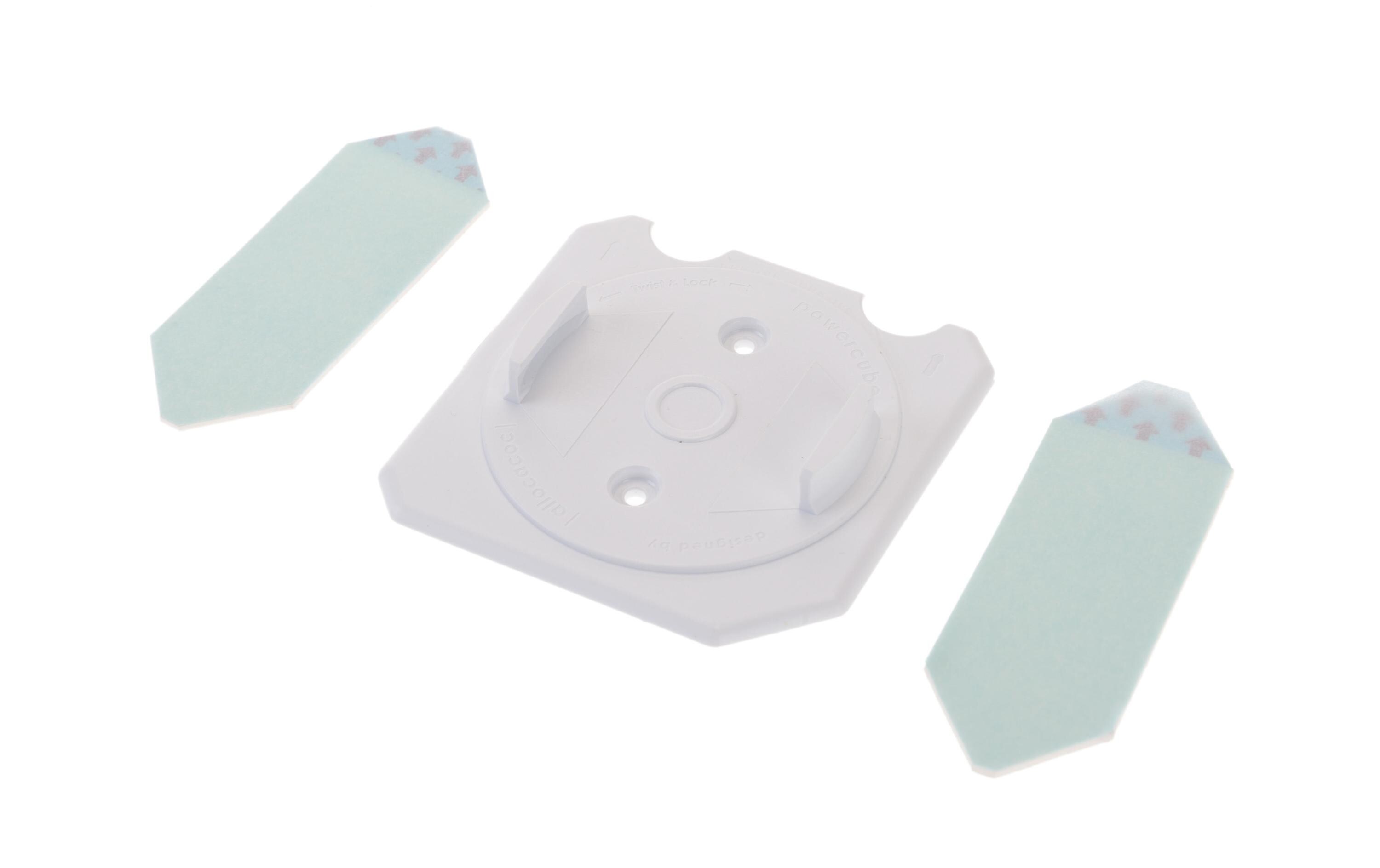 Tischsteckdosenleiste PowerCube Extended 4x T13 mit USBMehrfachstecker im stylischen Würfel-Design