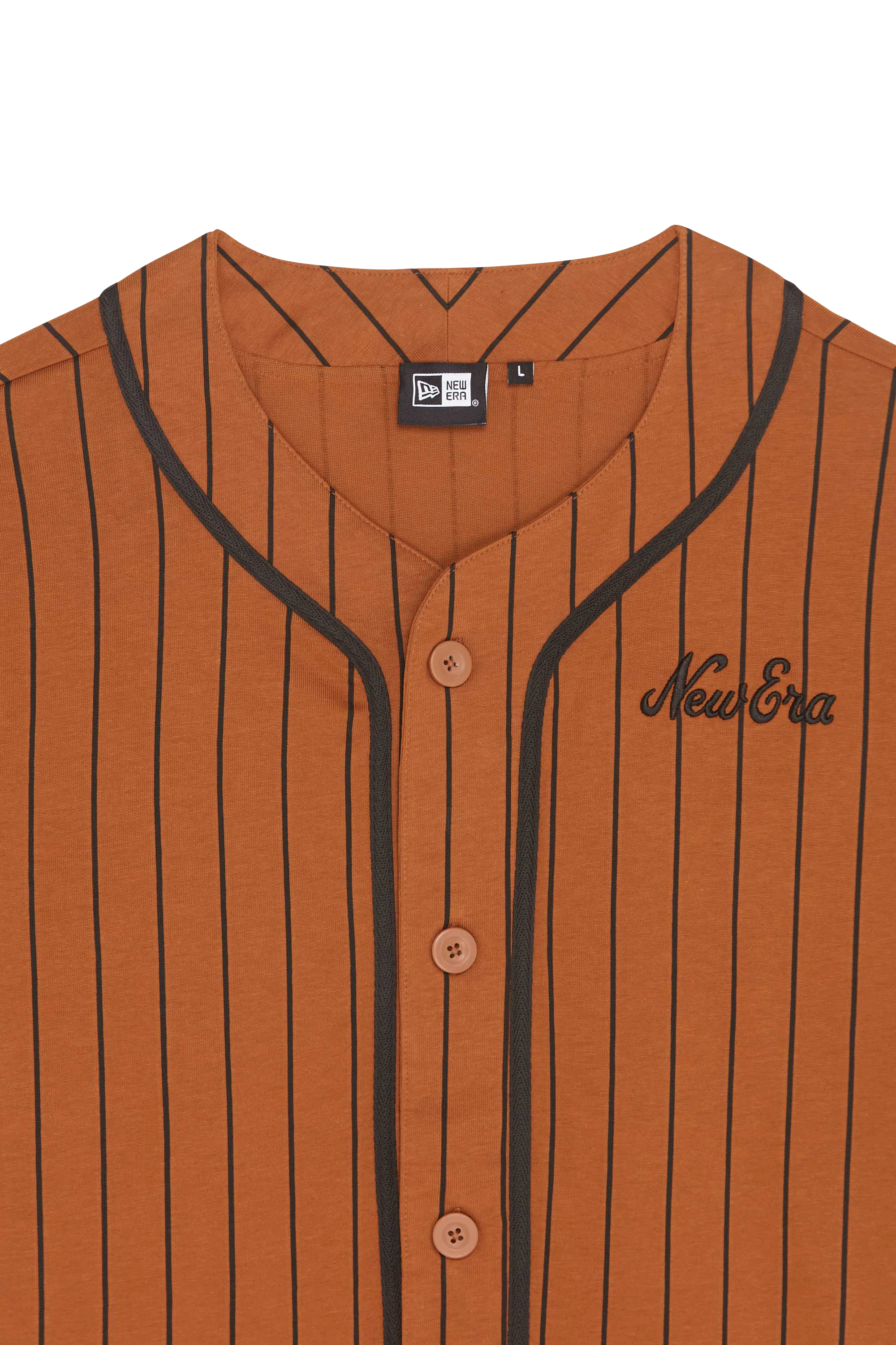 NEW ERA T-shirt NE PINSTRIPE JERSEY Beige