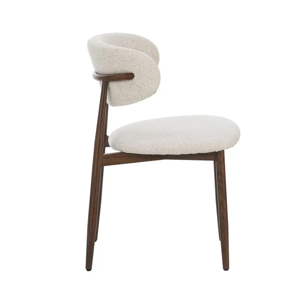 Celia Eetkamerstoel Beige - Walnoot