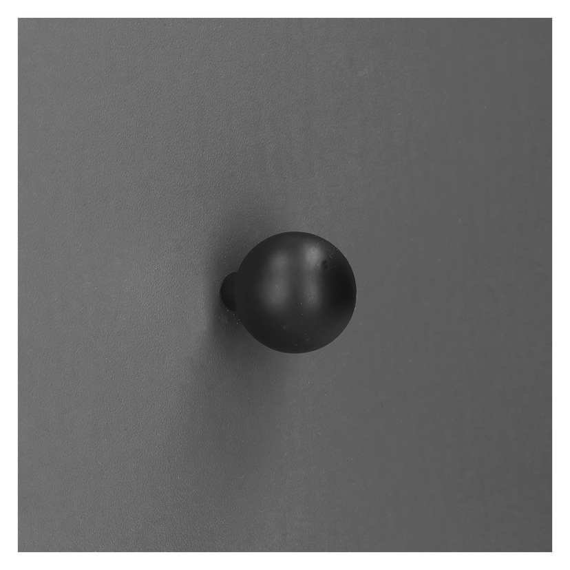 Knott, svart 2-pk Ø24 mm