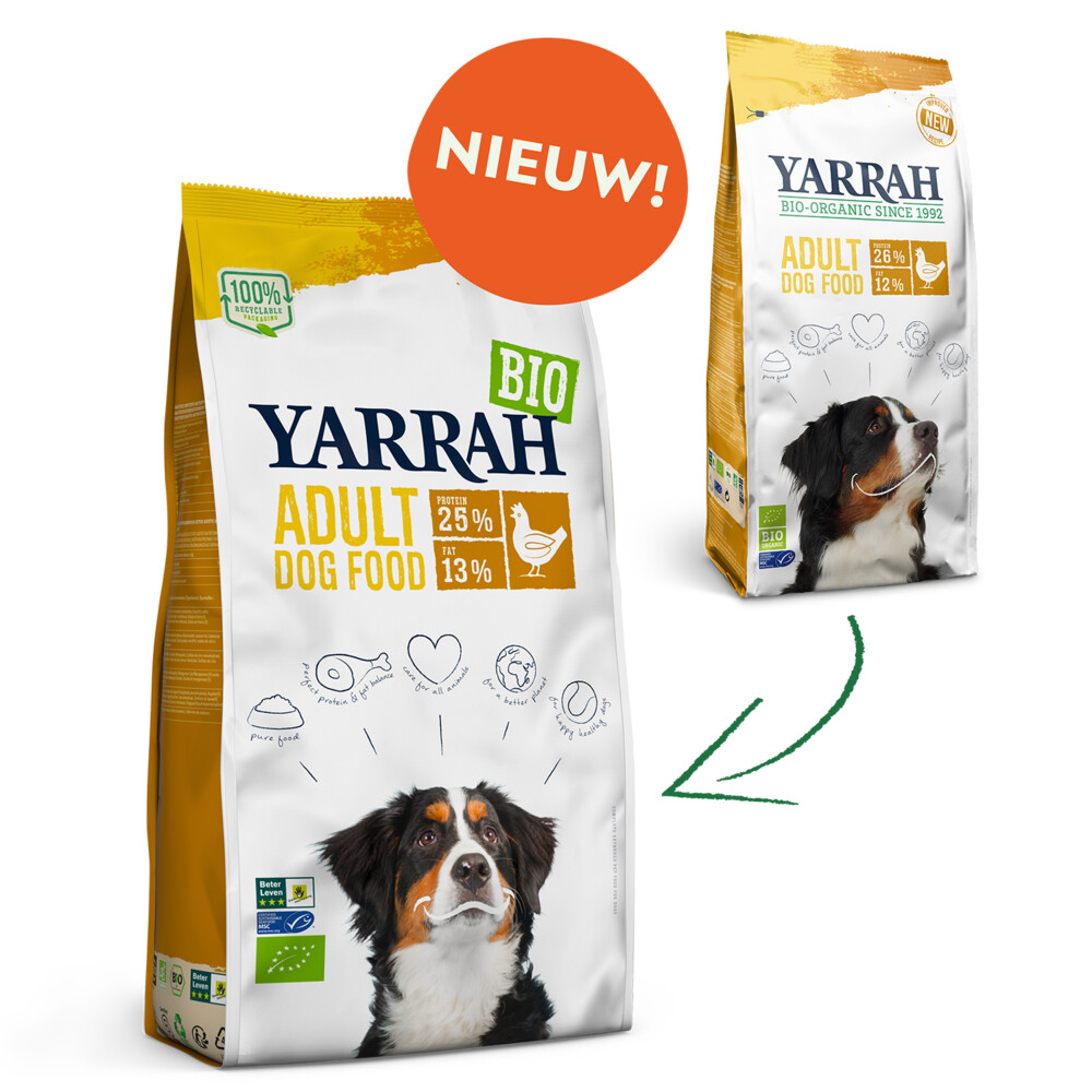 Yarrah Bio Hondenvoer Adult Kip5 kg