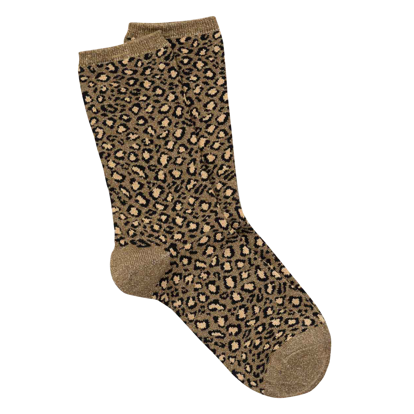 LEA - Chaussettes à motif en coton mélangé | Kaki